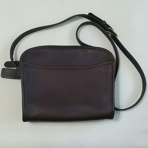 VINTAGE COACH Metropolis Brown Leather Crossbody